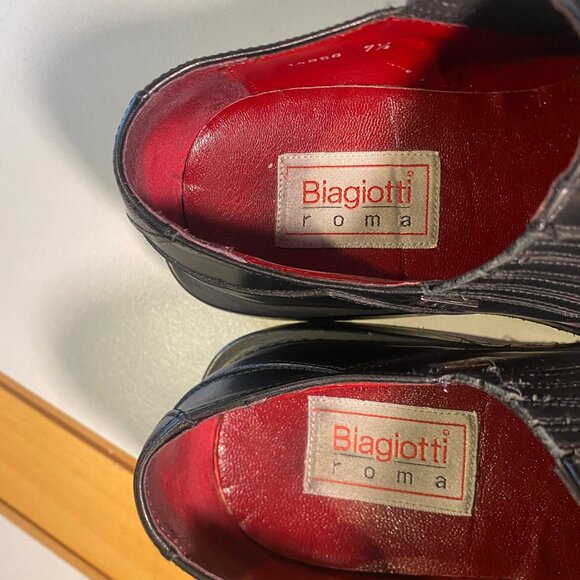 Biagiotti Roma -Size 7.5M - Men\'s square toe leather slipon shoes - Italy main image 10